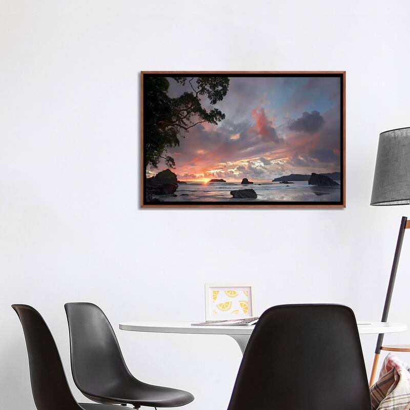 "Beach And Coastline, Manuel Antonio National Park, Costa Rica" by Tim Fitzharris Framed