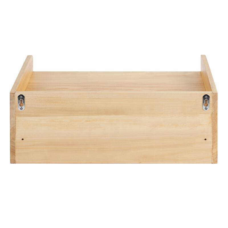 Kate and Laurel Kitt Premium Sold Wood Floating Shelf Side Table