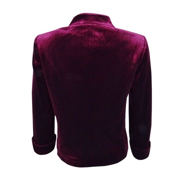 plus size velvet jacket womens