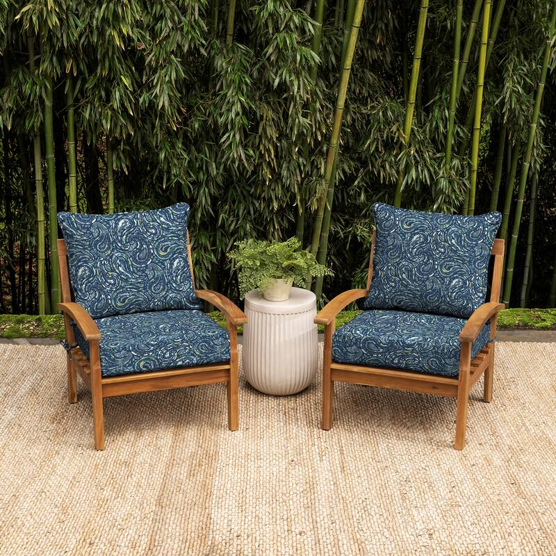 ARDEN earthFIBER Outdoor Foam Deep Seat Cushion Set, 24 in x 24 in