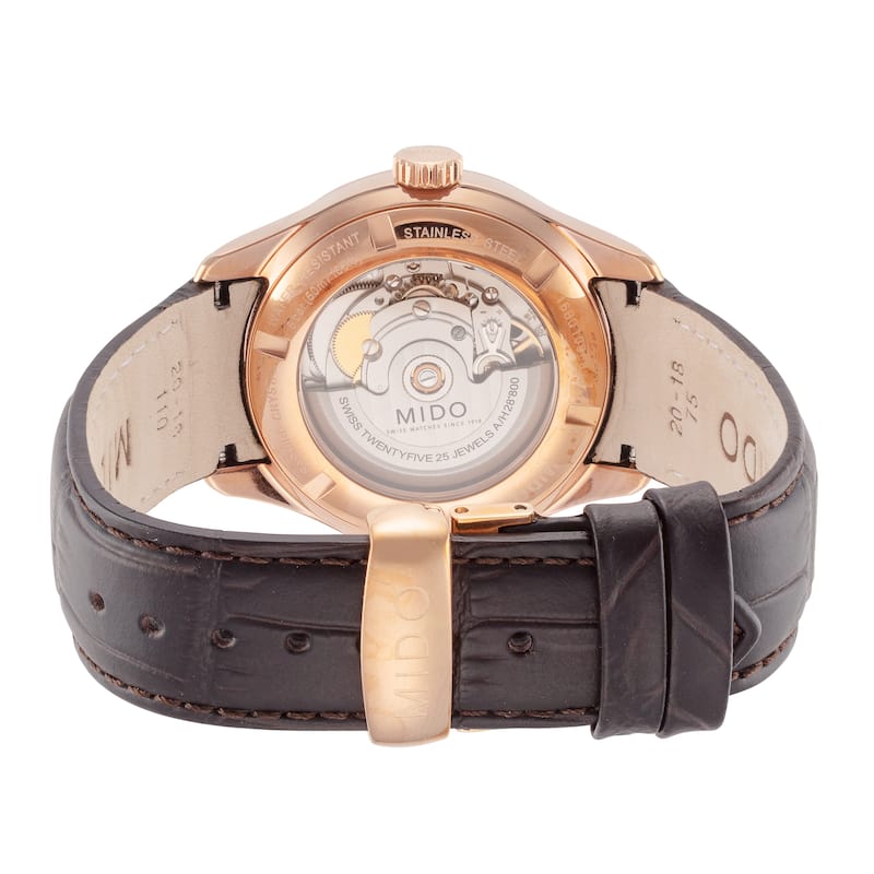 Mido Men's Belluna II 40mm Automatic Watch M0244283603100 - Silver - N/A