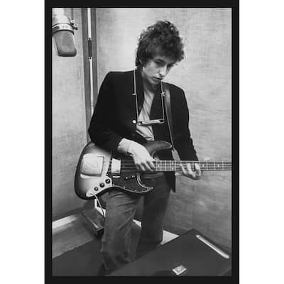 Enhance your surroundings with Bob Dylan Black and White Framed Poster - 24 x 36 Inch