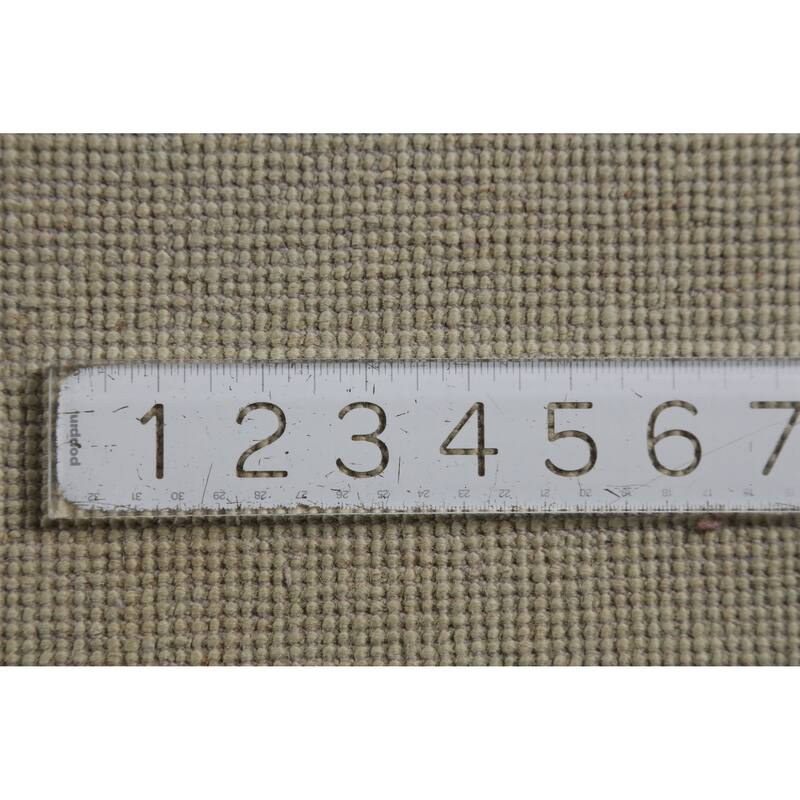 Hand Knotted Oriental 100% Wool Carpet Modern Solid Green Gabbeh Area Rug - 12' 7'' X 10' 1''