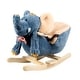 preview thumbnail 1 of 3, Rocking Chair Elephant with Music.
