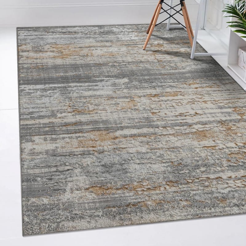 Luxe Weavers Modern Abstract Textured Area Rug for Living Room and Bedrooms