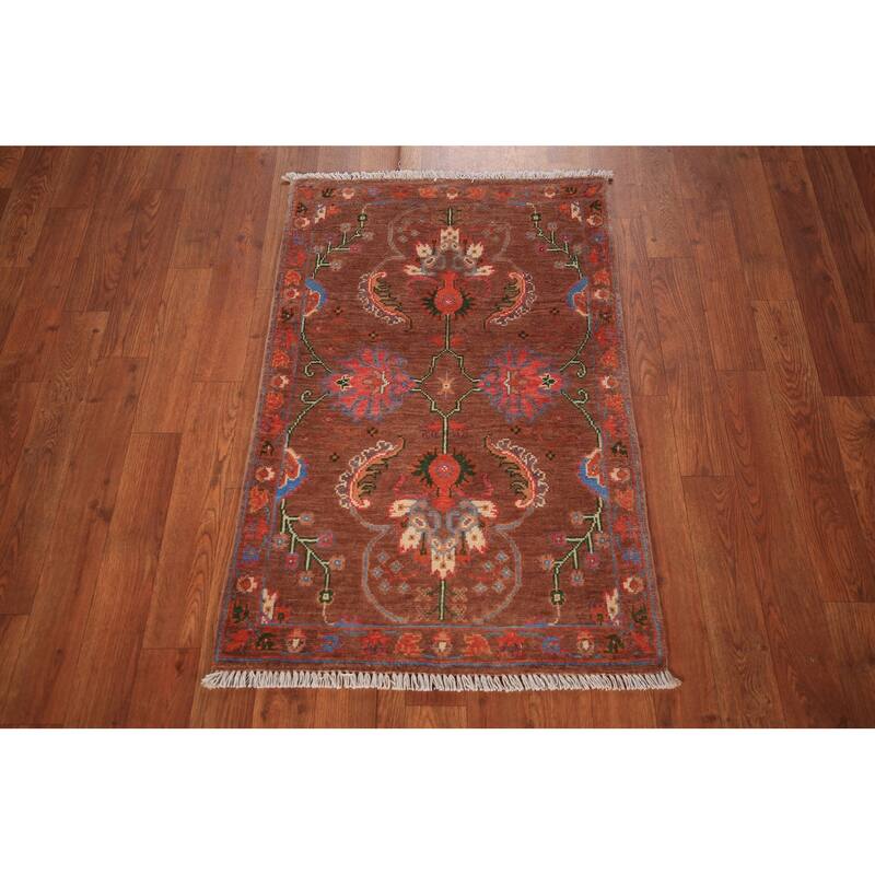 Kazak Oriental Foyer Rug Handmade Traditional Wool Carpet - 2'0" x 3'0"