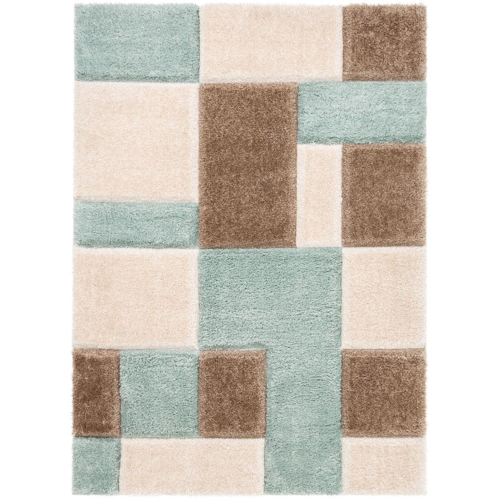 Well Woven San Francisco Escondido Geometric Shag Area Rug