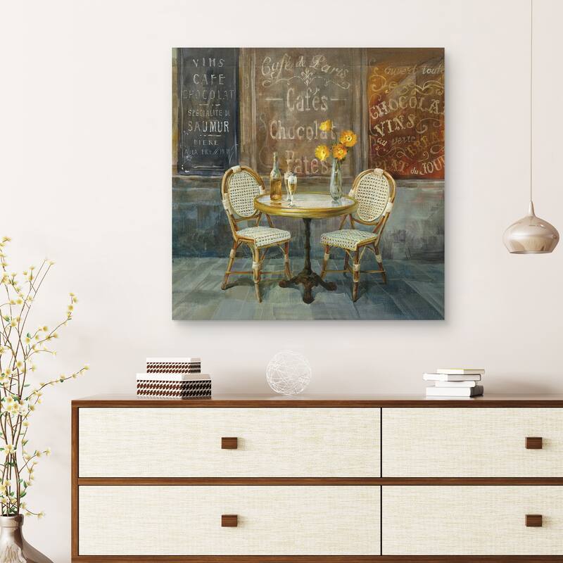 French Cafe by Danhui Nai Canvas Art Print