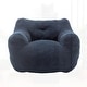 preview thumbnail 4 of 14, Comfy Bean Bag Chair with Armrests, High-Density Foam, for Living Room