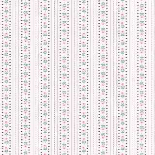 Cath Kidston Rose Ticking Stripe Pink Wallpaper