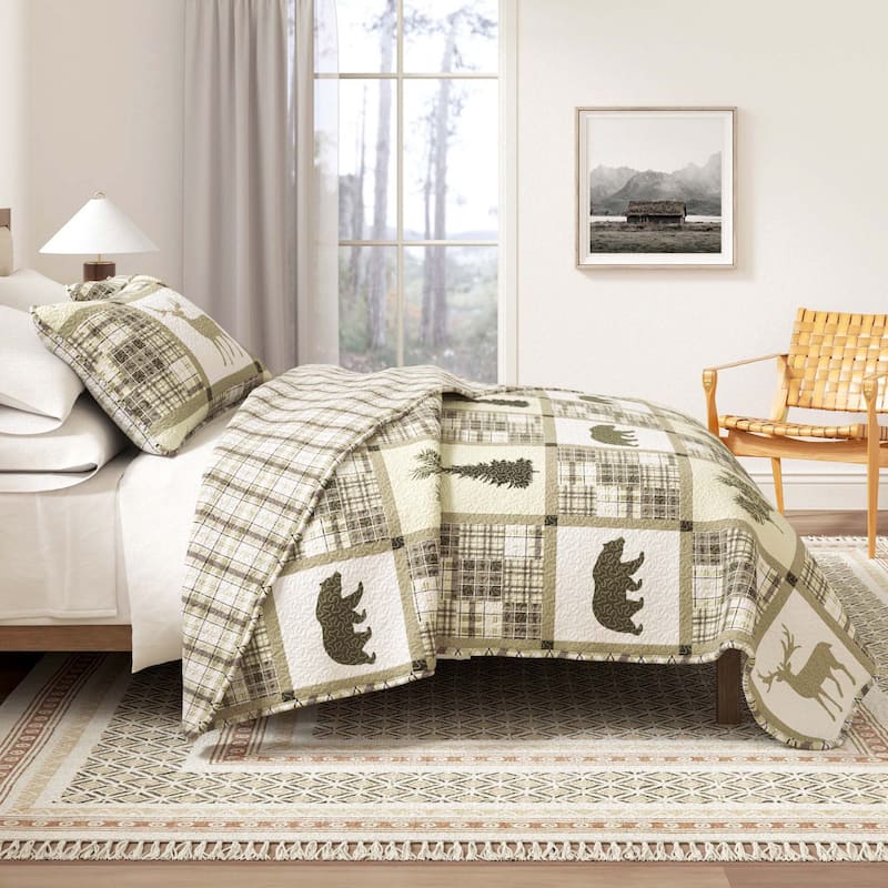 Linery & Co. Rustic Lodge All-Season Quilt Set - Stonehurst - Queen