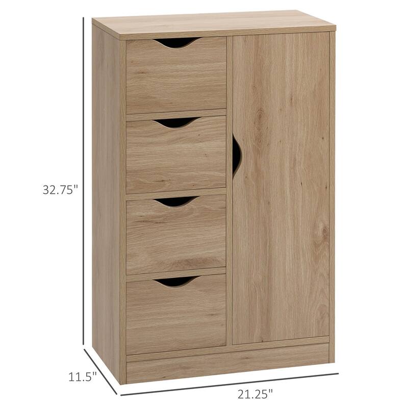 Storage Cabinet with Drawers and Enclosed Cabinet P2 Engineered Wood Compact Organizer for Entryway Living Room Bathroom