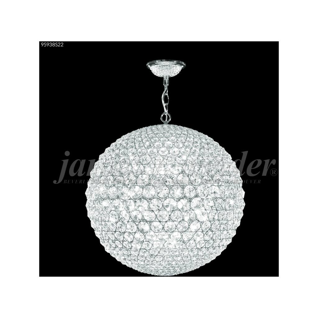 James R. Moder 95938S22 32 Light Chandelier Sun Sphere Silver - One Size