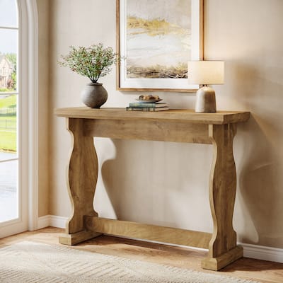 51 Inches Narrow Wooden Console Table for Entryway