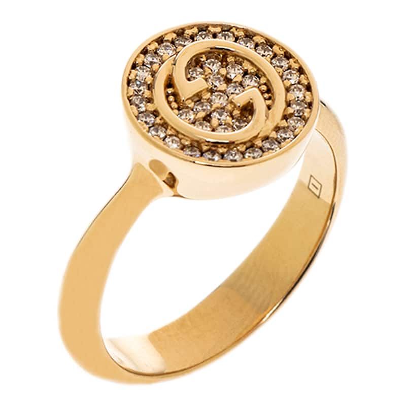 Gucci Blondie Crystal Ring - M