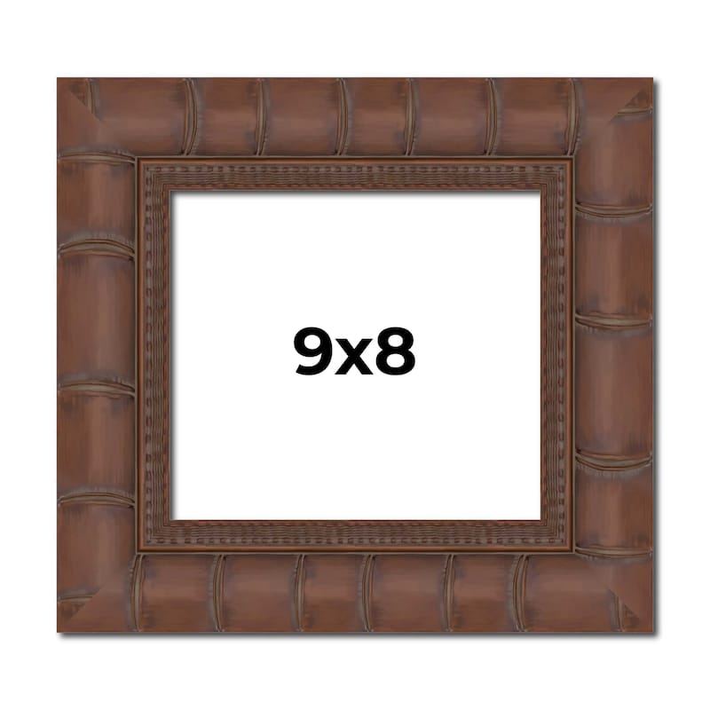 9x8 Frame Pewter Solid Wood Picture Frame Width 1.625 Inches | Interior Frame Depth 0.6875 Inches