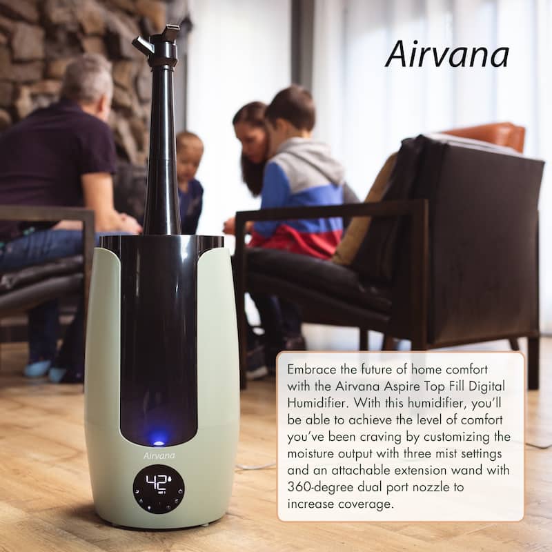 Airvana AV200HUM Aspire 2.25 Gallon Top Fill Digital Humidifier