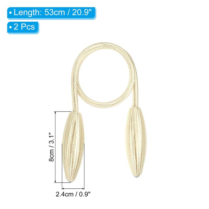 2Pcs Curtain Tiebacks Clips Decorative Window Drape Twist Tie Backs