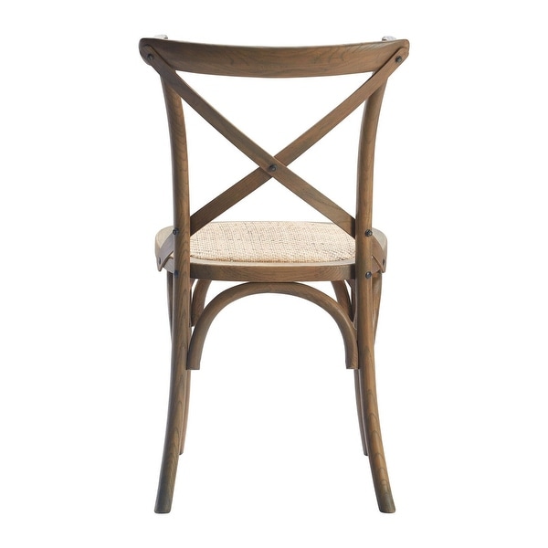 Cross back side chair on sale