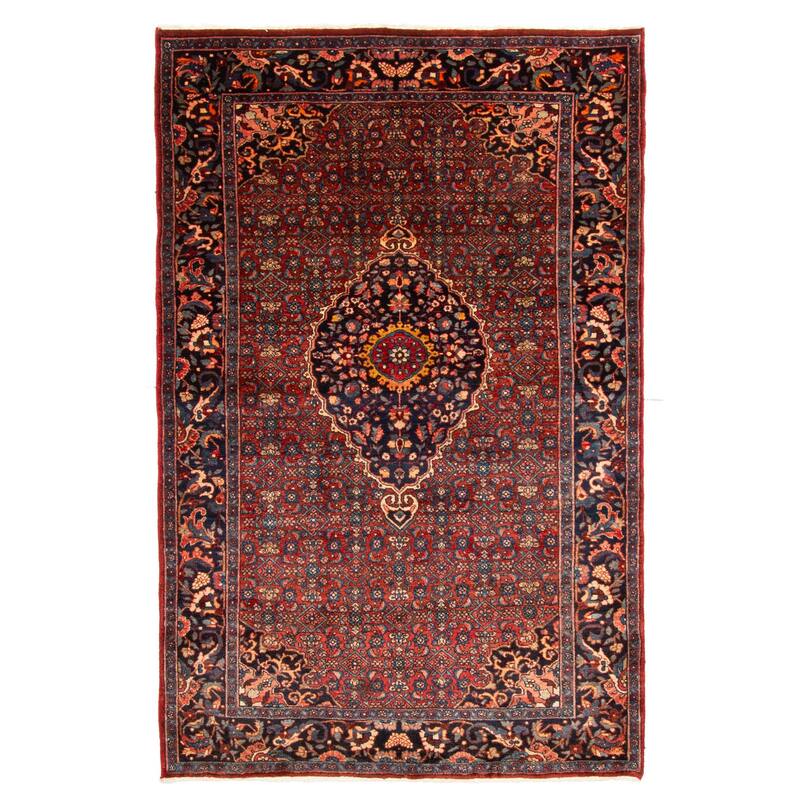 ECARPETGALLERY Hand-knotted Anatolian Vintage Red Wool Rug - 4'3 x 6'7