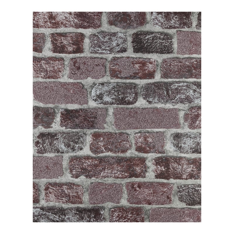 Brewster Baker Street Red Brick Wallpaper - 20.5 x 396 x 0.025