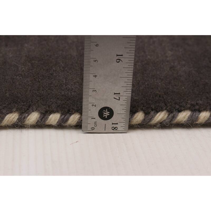 Kashkuli Gabbeh Grey Rug 10'1" x 12'8" - 10'1 x 12'8