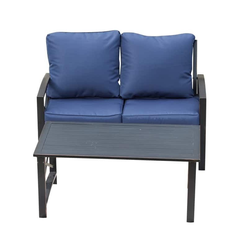 PATIO FESTIVAL 4-Person Outdoor Conversation Set with Cushions