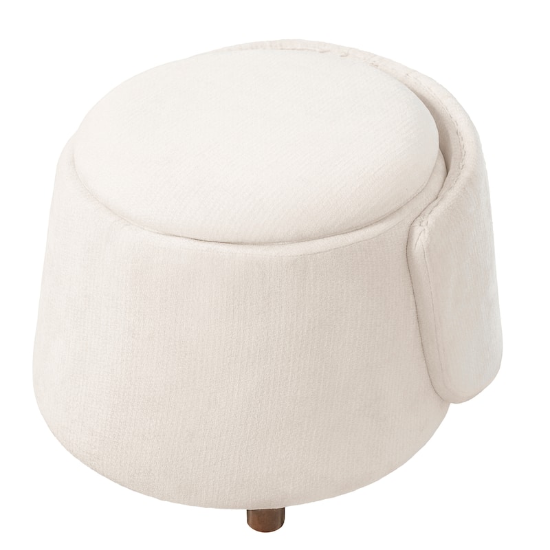 Christopher Knight Home - Modern 2-in-1 Acacia Upholstered Accent Chair with Hidden Pet-Friendly Nook & Convertible Storage Seat