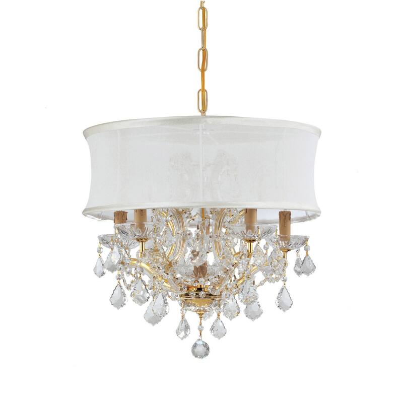 Crystorama Lighting Group Brentwood 6 Light 20" Wide Swarovski Spectra - Gold