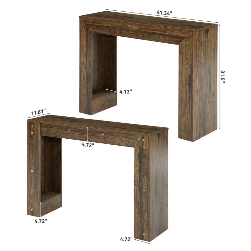 41.3-Inch Narrow Console Table, Small Sofa Table Behind Couch