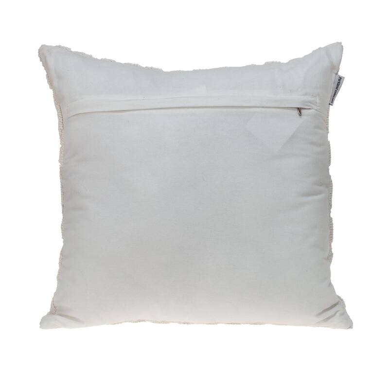 Jacquard Diamond Pattern Decorative Navy Throw Pillow
