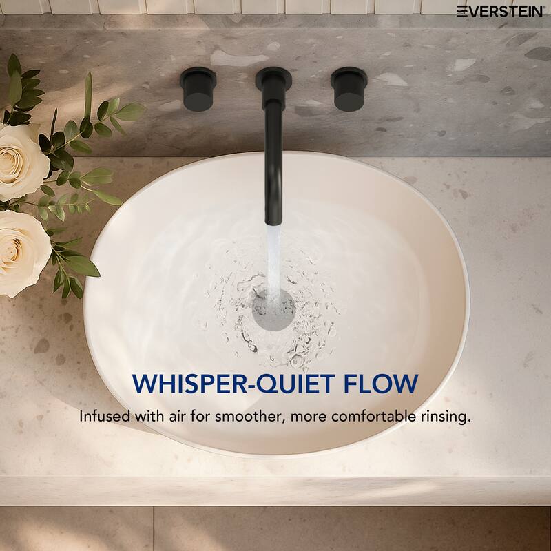 Wall Mount Stainless Steel Bathroom Sink Faucet 3 Hole 2 Handles Bathroom Faucet