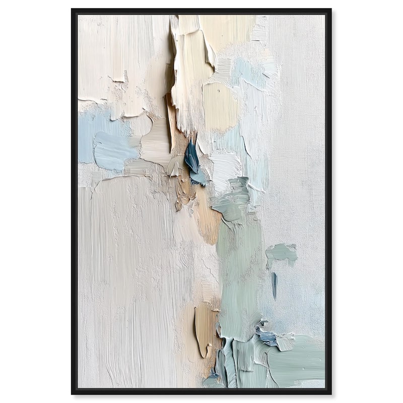 Impasto Intervals III Canvas by Art Remedy - 30" x 45" - Black
