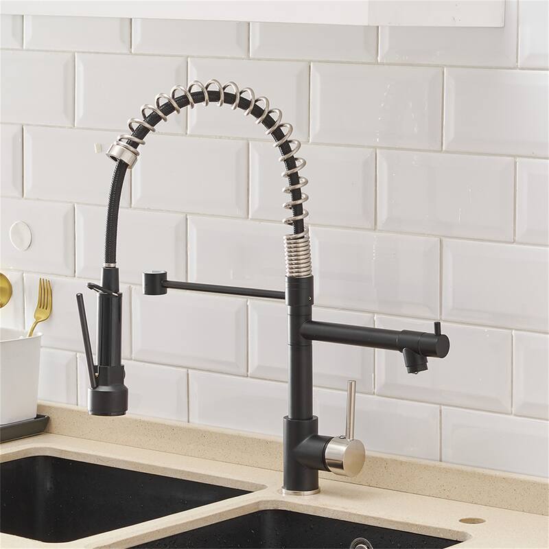 Single Handle Single Lever Kitchen Faucet with Pull Down Sprayer