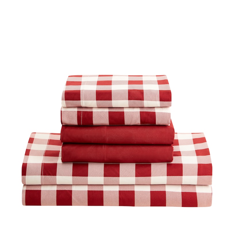 Clara Clark Printed Sheet Set - Ultra Soft Deep Pocket Bed Sheets
