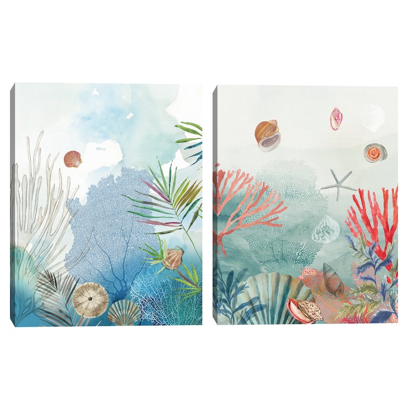 Great Coral Reef I, Great Coral Reef II by PI Studio Canvas Art Prints