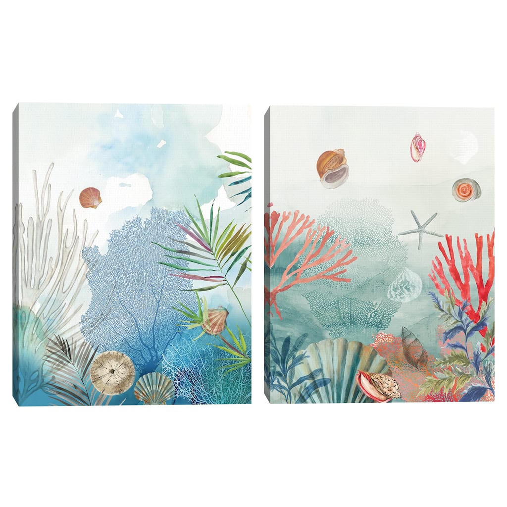 Great Coral Reef I, Great Coral Reef II by PI Studio Canvas Art Prints