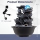 preview thumbnail 12 of 63, Costway Tabletop Water Fountain with Rolling Crystal Ball,