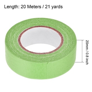 50mm 2 inch Wide 20m 21 Yards Masking Tape Painters Tape Rolls Light Green  - Bed Bath & Beyond - 37332637