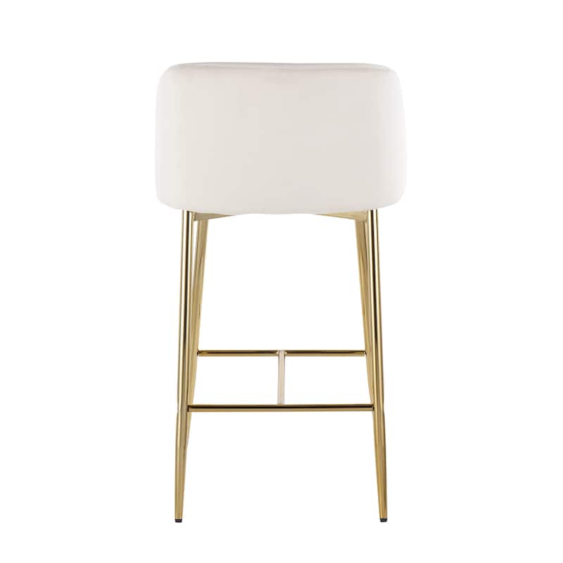 Silver Orchid Harding Velvet Counter Stool (Set of 2)