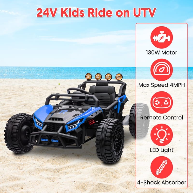 24V Ride on UTV,130w Electric Powered UTV