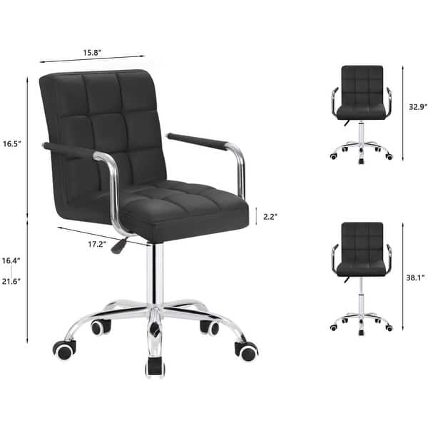 dimension image slide 1 of 2, Homall Office Chair Adjustable Height Office Desk Chair
