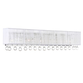 Water Drop 5 Light Vanity Light With Chrome Finish - Bed Bath & Beyond ...