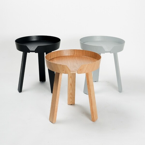 Scandinavian side outlet table