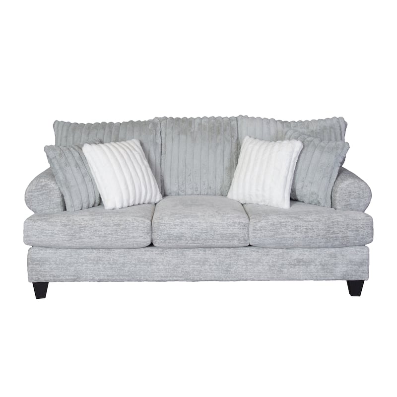 Roundhill Furniture Oasis Transitional Stationary Sofa, Galactic Oyster