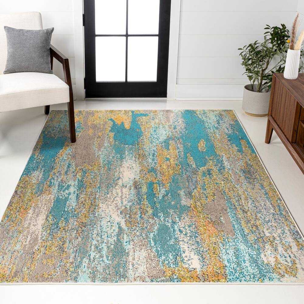 JONATHAN Y Groovy POP Modern Abstract Vintage Waterfall Area Rug