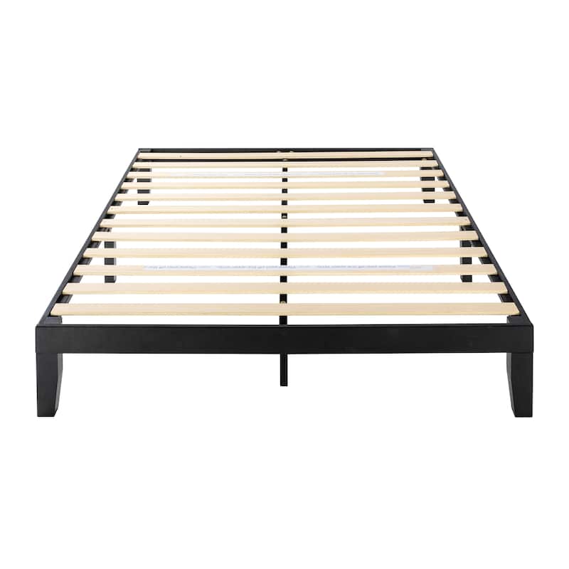 12" Classic Solid Wood Platform Bed Frame