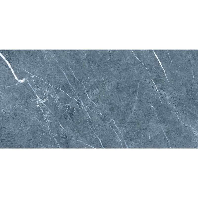 The Tile Life Opera 12x24 Blue Glossy Porcelain Floor & Wall Tile