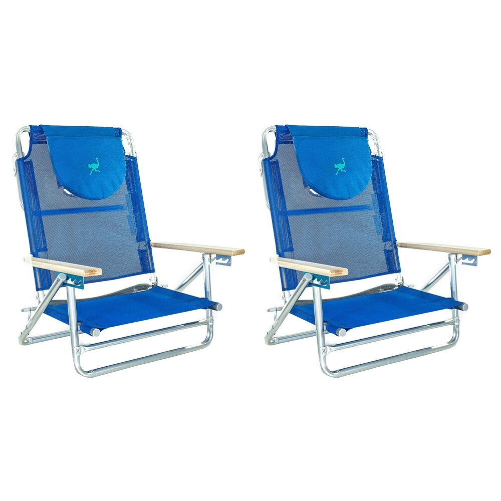 Ostrich SBSC 1016B South Adult Beach Lake Sand Lounging Chair
