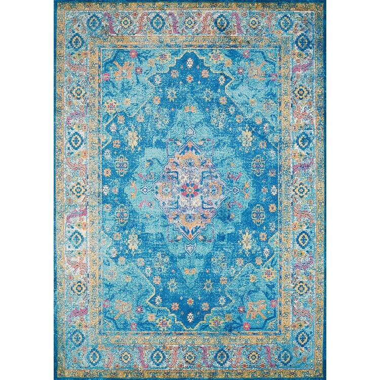 Westfield Home Britannica Amaryllis Cerulean Area Rug Bed Bath